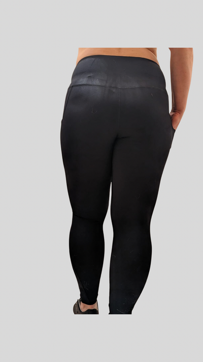 High Rise Legging with Pockets - Black