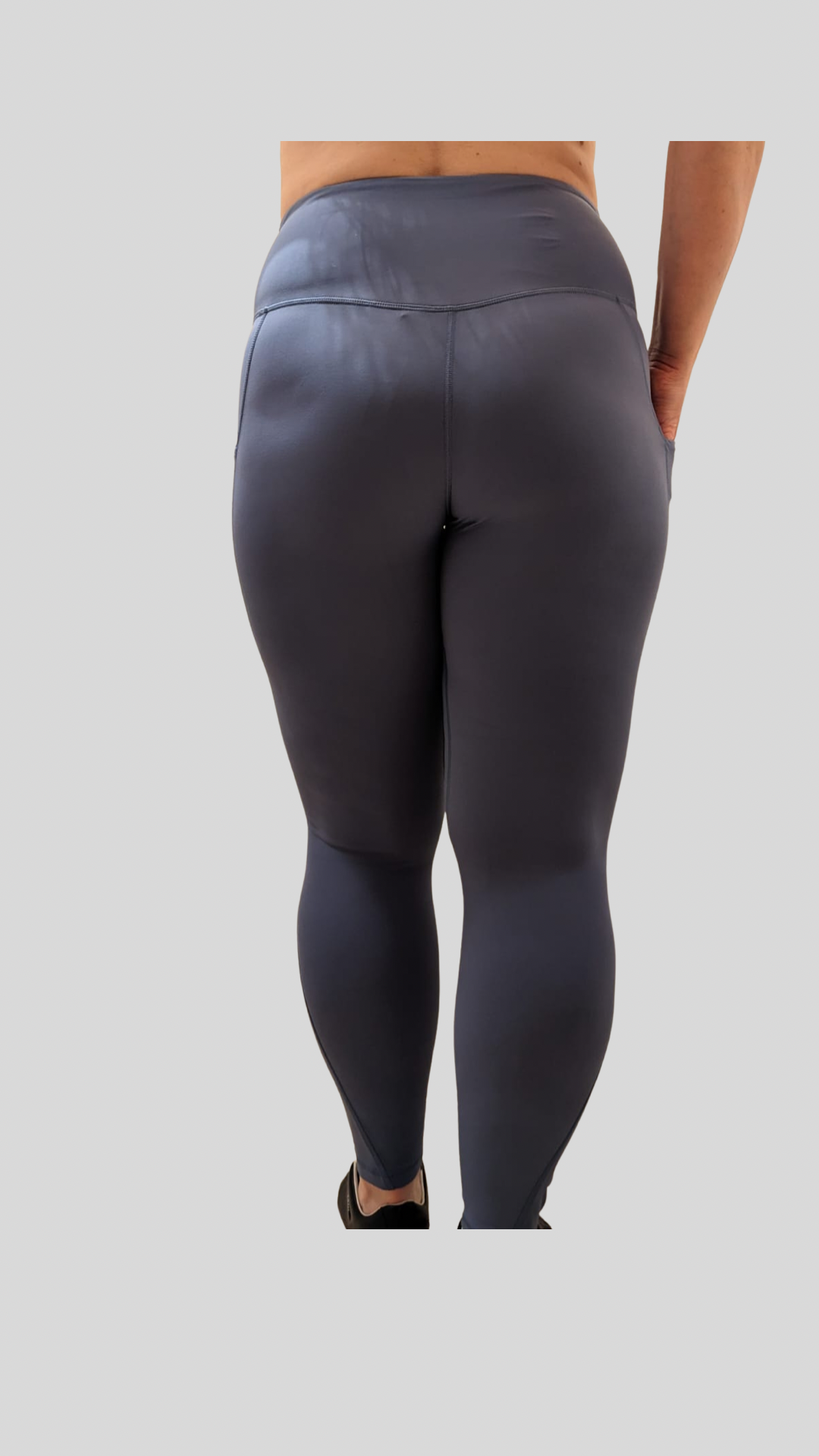 High Rise Legging with Pockets - Blue