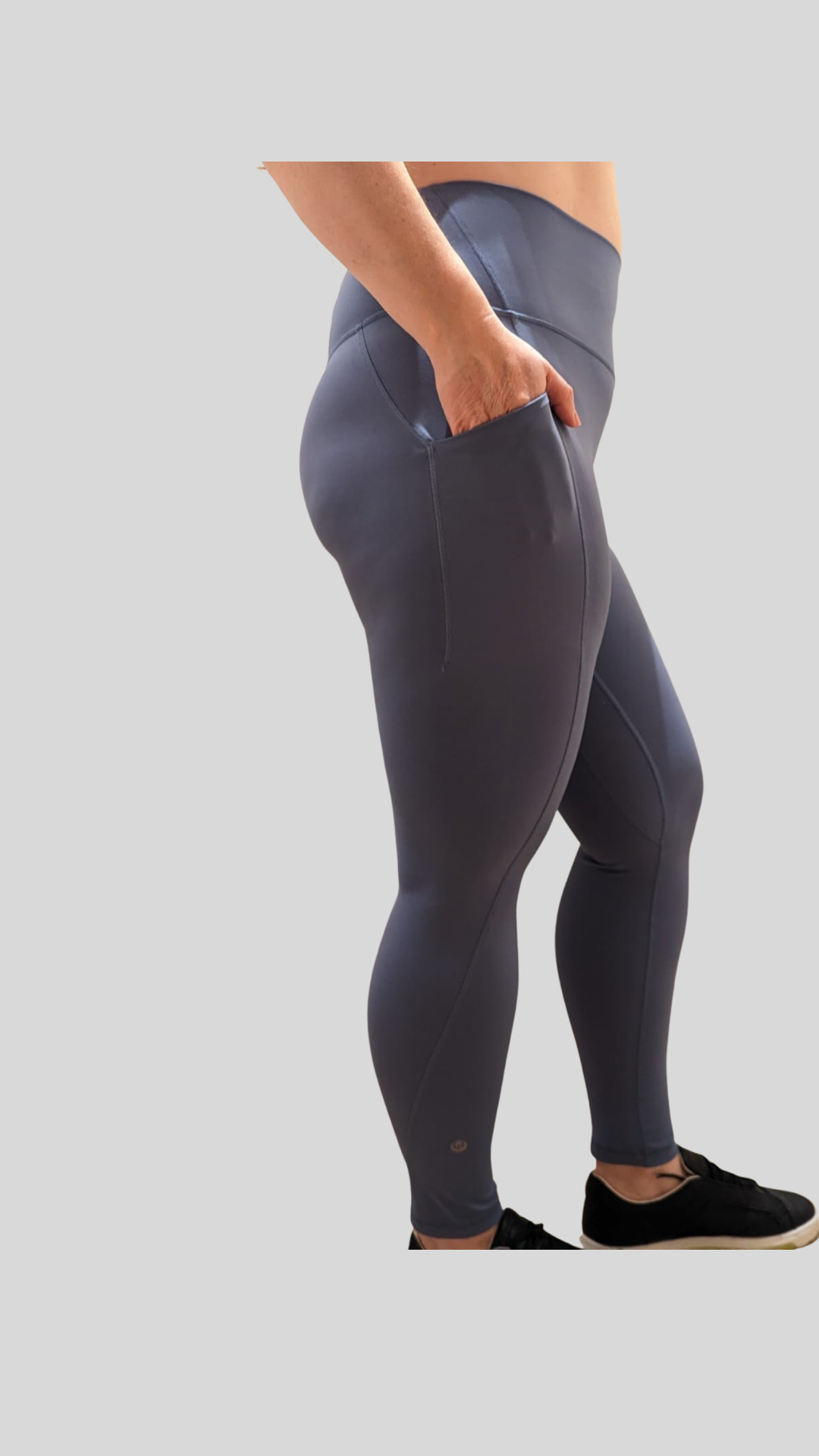 High Rise Legging with Pockets - Blue